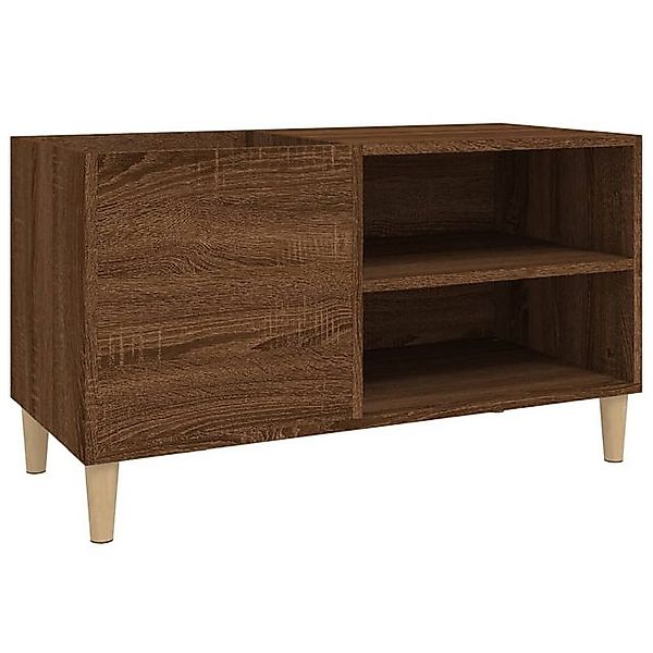 vidaXL Beistellschrank Plattenschrank Braun Eichen-Optik 84,5x38x48 cm Holz günstig online kaufen