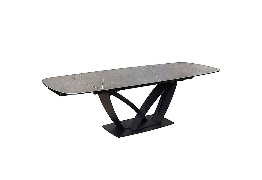 riess-ambiente Esstisch PAPILLON 180-260cm graphit / schwarz · Konferenztis günstig online kaufen