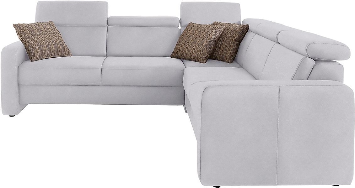 sit&more Ecksofa »Bologna L-Form«, Kopfteilverstellung, wahlweise mit Bettf günstig online kaufen