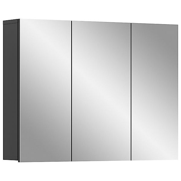 Spiegelschrank 80 cm x 60 cm x 15 cm Grau günstig online kaufen