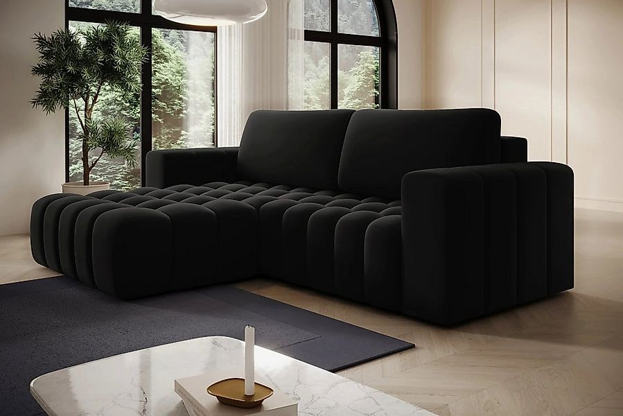 DB-Möbel Ecksofa Kleine Eckcouch mit Schlaffunktion "Bonetti" mit wasserdic günstig online kaufen