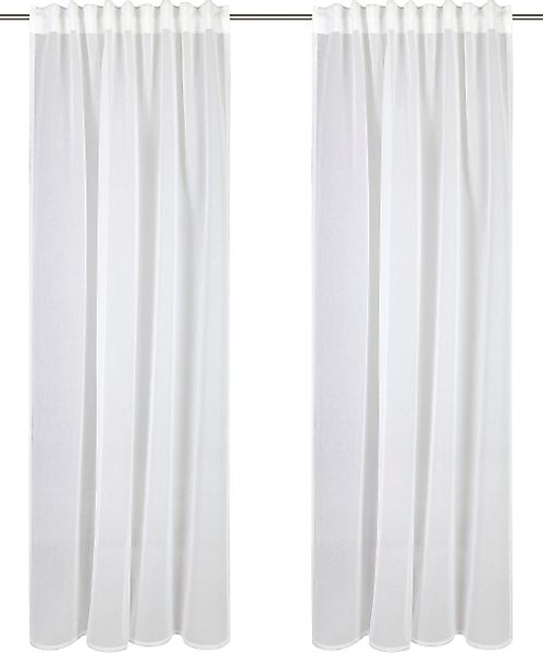 my home Gardine "Dolly" Ösen 1 Stk. tlg. Transparent, Gewebt, Polyester günstig online kaufen