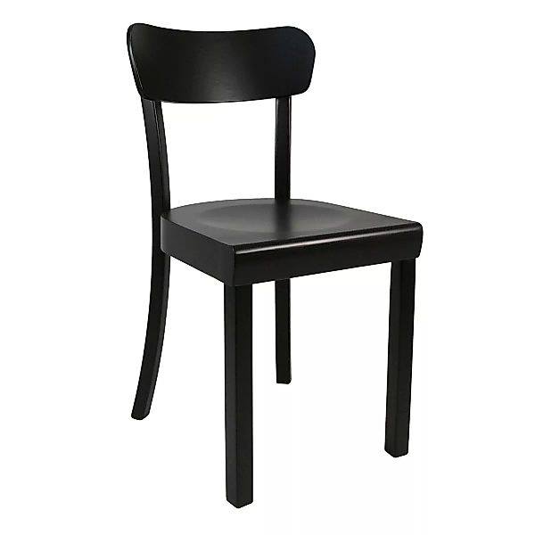 Yunic - Frankfurter Stuhl 2.0 - Buche schwarz/matt lackiert/BxHxT 44x82x49c günstig online kaufen