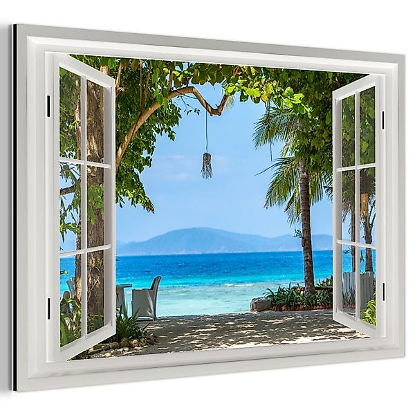 MuchoWow Metallbild Aussicht - Baum - günstig online kaufen