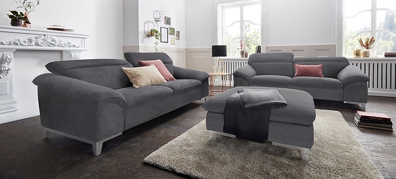 COTTA Polstergarnitur "Teresa L-Form" Set, Set bestehend aus: Ecksofa mit K günstig online kaufen