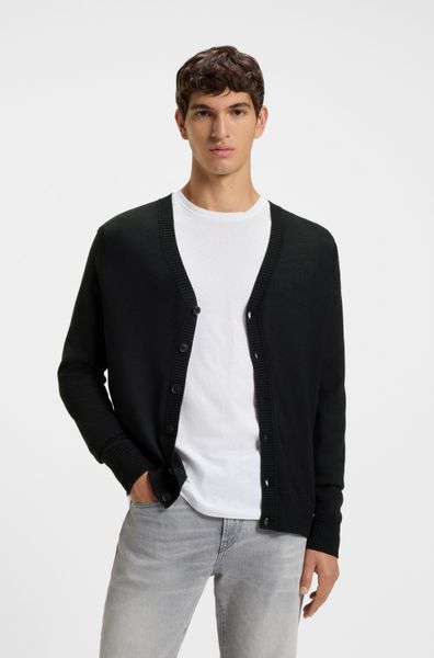 BOSS ORANGE Strickjacke Avac mit tiefem günstig online kaufen