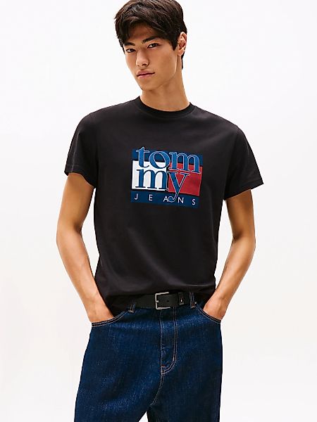 Tommy Jeans T-Shirt TJM RWB FLAG TEE EXT Slim fit, mit Rundhals günstig online kaufen