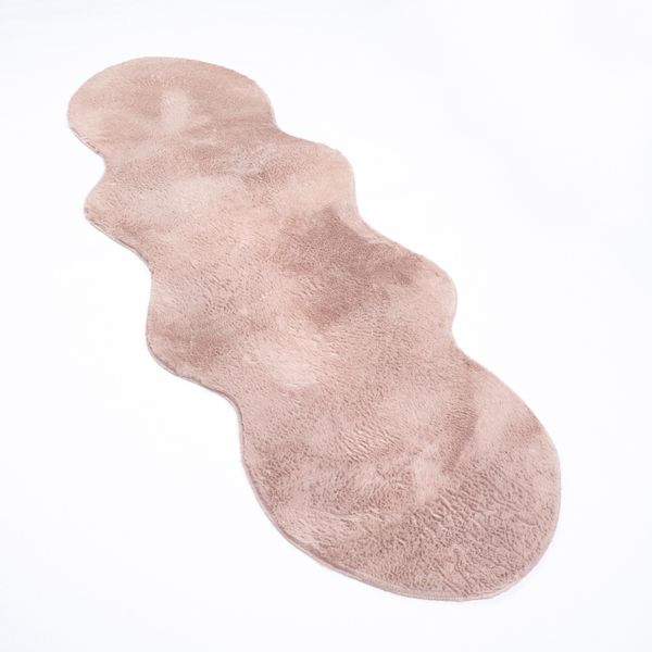 Paco Home Fellteppich "Pelt 640" fellförmig 16 mm Höhe Kunstfell, Uni Farbe günstig online kaufen