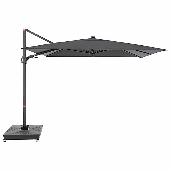 Doppler Ampelschirm MyZone 300 cm x 220 cm Anthrazit mit Kurbelmechanik günstig online kaufen
