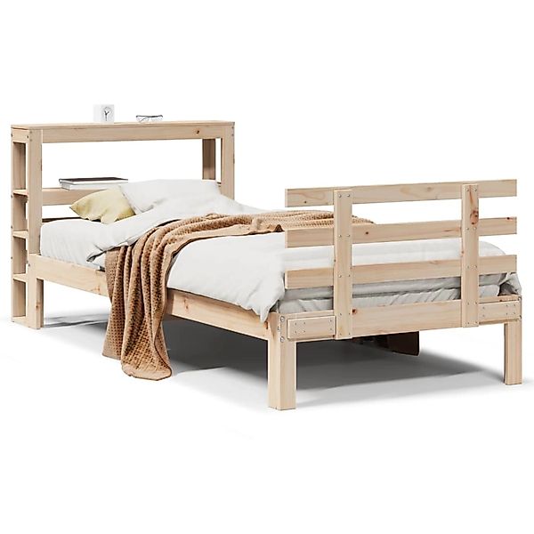 vidaXL Bettgestell mit Kopfteil ohne Matratze 90x190 cm 3306098 günstig online kaufen