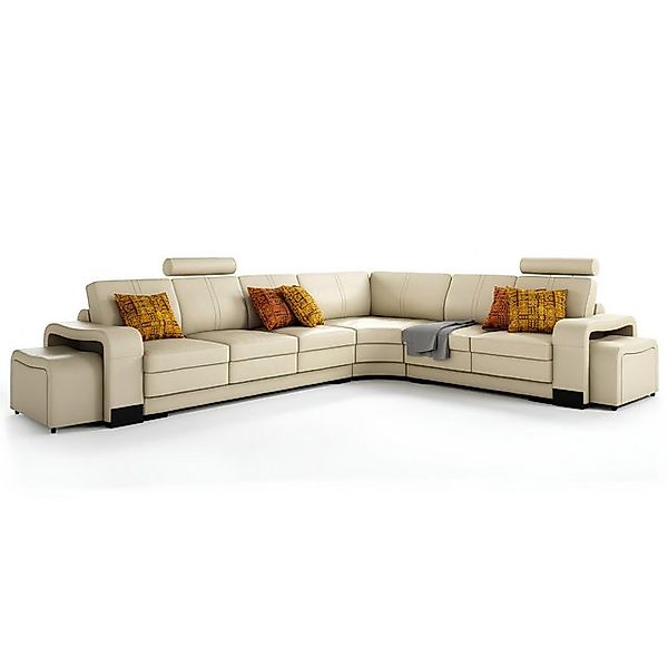 JVmoebel Ecksofa Ecksofa Polster Couch Sofa Wohnlandschaft Sitz Eck Garnitu günstig online kaufen