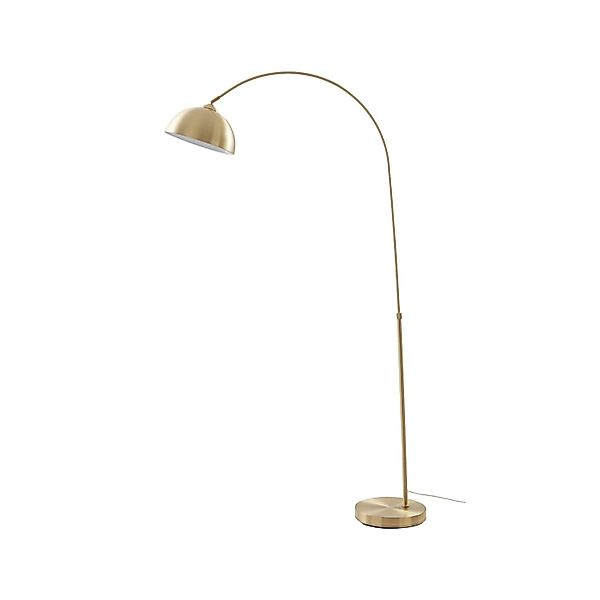 Lindby Stehlampe Bogenleuchte Lennart 4018248 Modern in Gold Messing aus Me günstig online kaufen