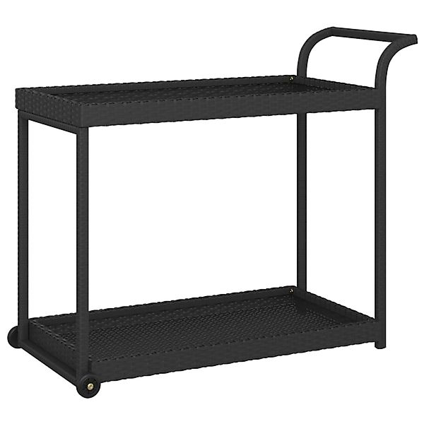 vidaXL Küchenwagen Barwagen Schwarz 100x45x83 cm günstig online kaufen