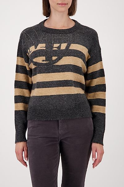 Monari Strickpullover Regular fit mit Rundhalsausschnitt günstig online kaufen