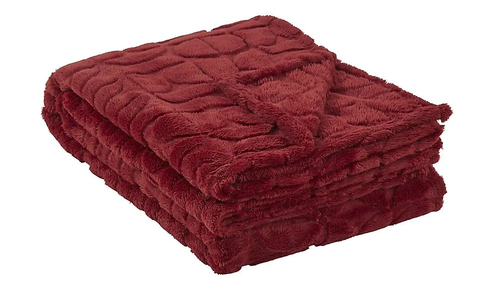 como Wohndecke  Retro ¦ rot ¦ Synthetik ¦ Maße (cm): B: 150 Dekokissen & De günstig online kaufen