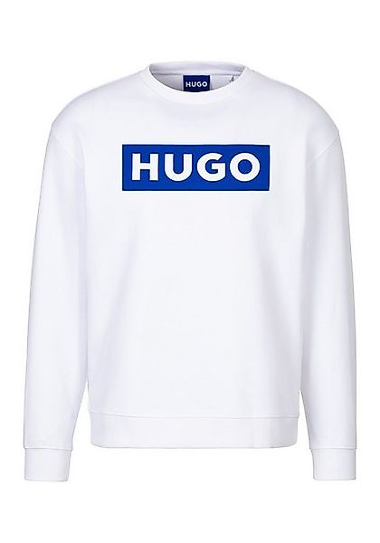 HUGO Blue Sweatshirt Classic Crew mit Frontprint günstig online kaufen