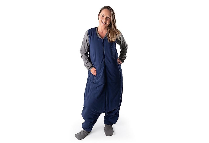 Schlummersack Hüttenschlafsack Erwachsenenschlafsack mit Füßen ganzjährig, günstig online kaufen