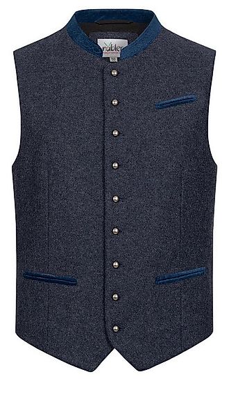 Nübler Trachtenweste Trachtengilet Quentin in Blau von Nübler günstig online kaufen