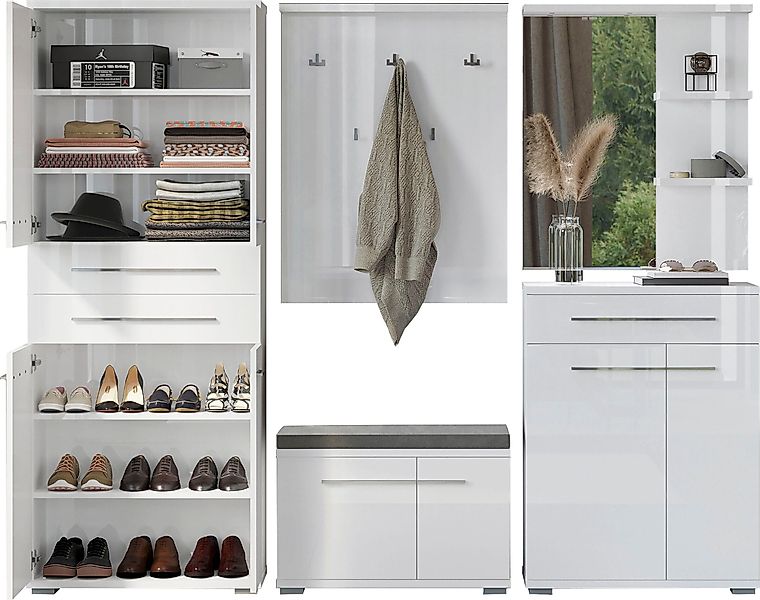 Places of Style Garderoben-Set Piano, (Set, günstig online kaufen