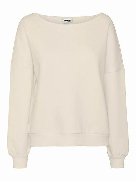 NOISY MAY U-boot-ausschnitt Sweatshirt Damen White günstig online kaufen