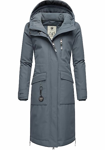 Ragwear Wintermantel "Refutura Remake", Langer wasserdichter Mantel mit Kap günstig online kaufen