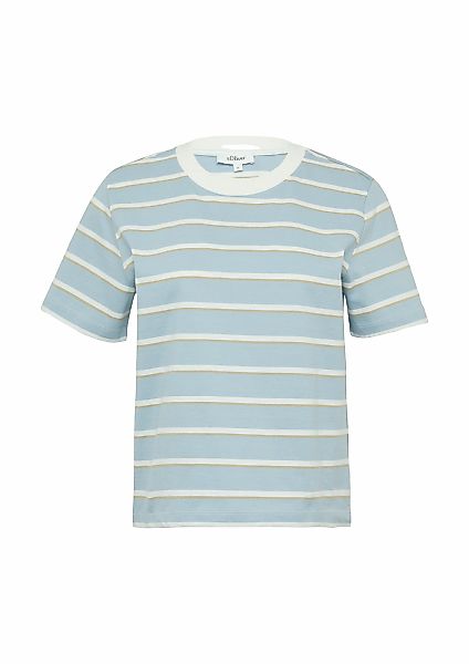 s.Oliver T-Shirt, mit Streifen Muster günstig online kaufen