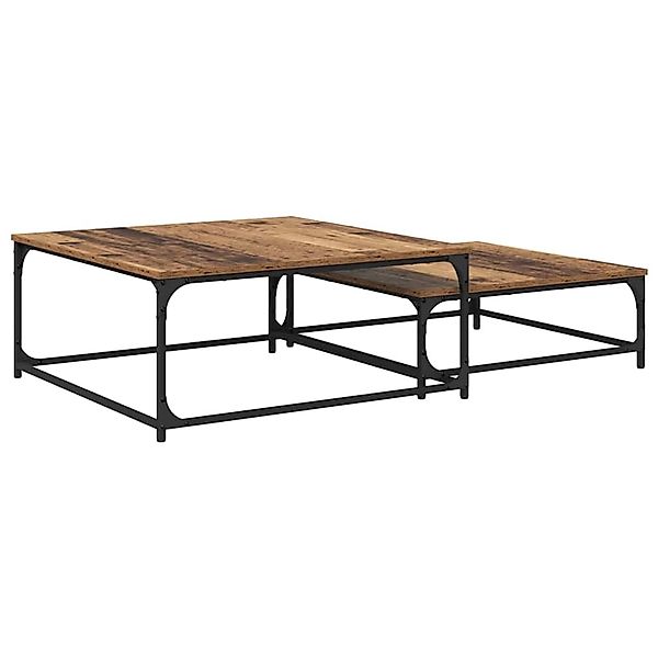 vidaXL Nesting Couchtisch 2 Stk Altholz 80 x 8035 x cm Holzwerkstoff 881893 günstig online kaufen