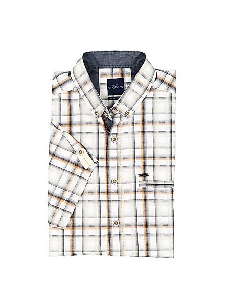 Engbers Kurzarmhemd Herren Kurzarm-Hemd gemustert, Orange günstig online kaufen