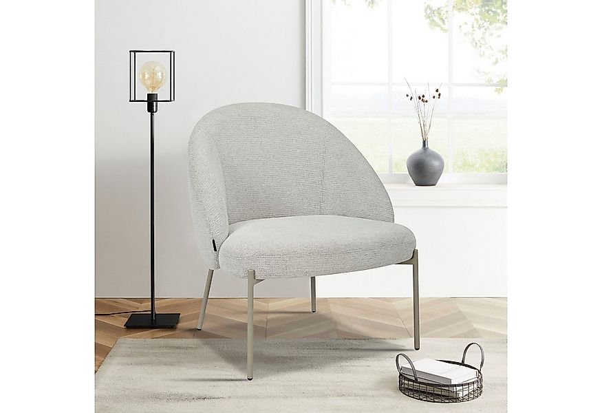 INOSIGN Loungesessel MOVILLE Designstuhl mit filigranen Metallbeinen, Cockt günstig online kaufen