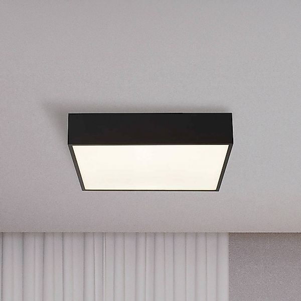 LED-Bad-Deckenlampe Zeus, schwarz, Länge 30 cm, Metall günstig online kaufen