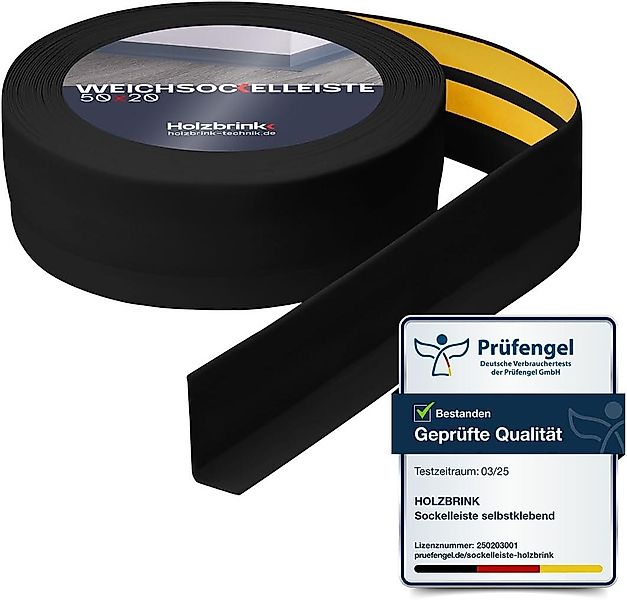 HOLZBRINK Sockelleiste HOLZBRINK selbstklebend PVC 50x20mm, 1 m, L: 100 cm, günstig online kaufen