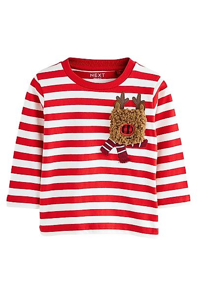 Next Langarmshirt Weihnachtliches, langärmeliges T-Shirt (1-tlg) günstig online kaufen