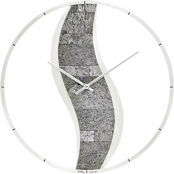 AMS Wanduhr »W9646«, Quarzuhr,Holz,Wohnzimmer,Esszimmer,Küche,Arbeitszimmer günstig online kaufen