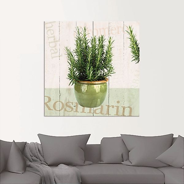 Artland Wandbild "Rosmarin", Pflanzen, (1 St.), als Alubild, Outdoorbild, L günstig online kaufen