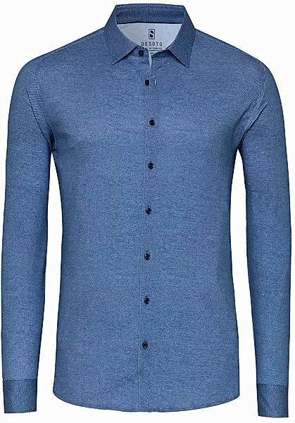 DESOTO Hemd Twill Optics Blau - Größe L günstig online kaufen