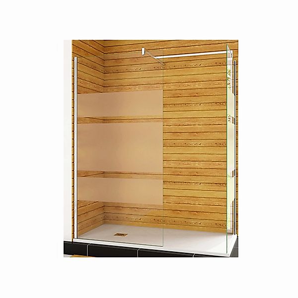 Duschparadies Duschkabine 90 x 80 x 190cm Walk in Glas 6mm Nano Glas Satini günstig online kaufen
