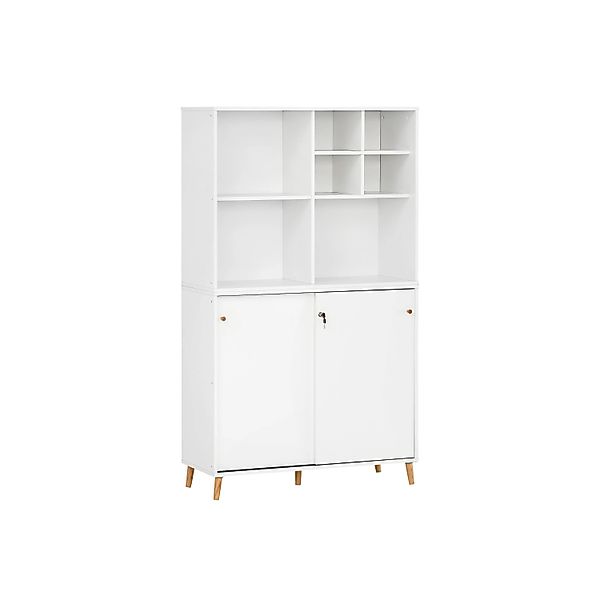 PROREGAL Jaguar Set Aktenregal Aktenschrank & Regalkreuz Breite 100 cm Weiß günstig online kaufen