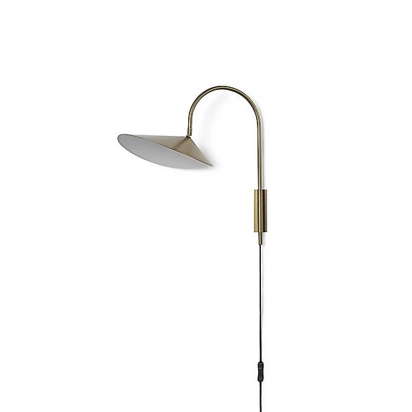 ferm LIVING Wandleuchte Arum Swivel, bronze, 47 cm, Stecker günstig online kaufen