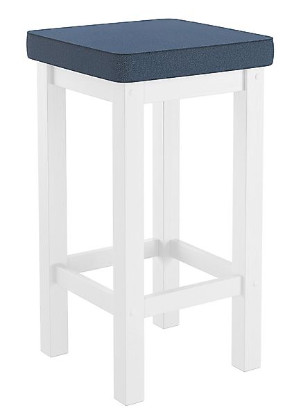 ERST-HOLZ Arbeitshocker Holzhocker Barhocker Verschiedene Polsterfarben günstig online kaufen