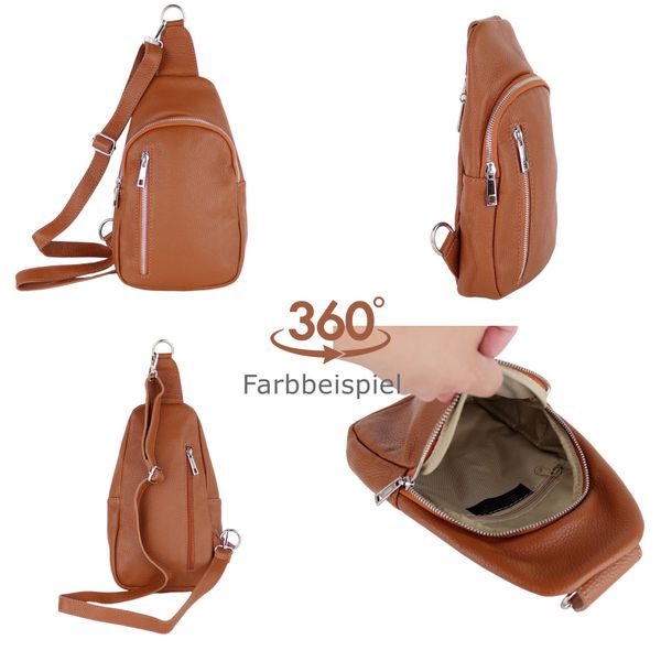 MIRROSI Umhängetasche Sling Bag,Brusttasche, aus Echtleder, günstig online kaufen