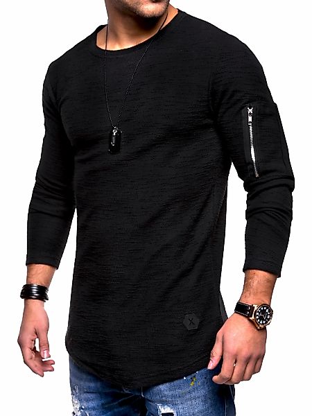 behype Sweatshirt "JESPER", mit cooler Armtasche günstig online kaufen