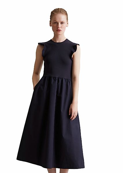 Marc OPolo DENIM Jerseykleid "mit Baumwoll-Popelinerock" günstig online kaufen