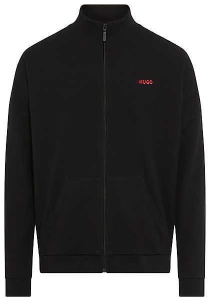 HUGO Sweatjacke mit Stehkragen, mit feiner günstig online kaufen