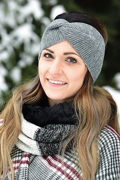 styleBREAKER Stirnband Feinstrick Stirnband Twist Knoten (1-St) günstig online kaufen
