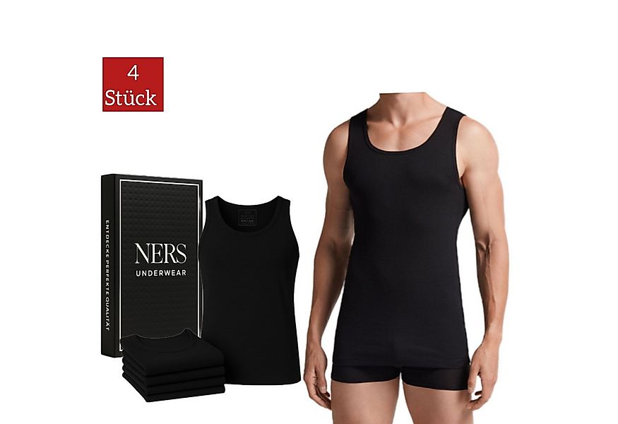 NERS Unterhemd (4er Pack) 100% Baumwolle für Herren Feinripp Tank Top, in G günstig online kaufen