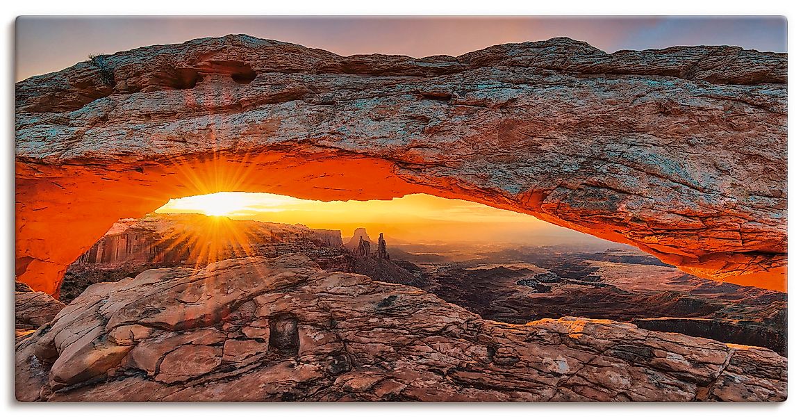 Artland Wandbild »Iconic Mesa Arch«, Felsen, (1 St.), als Alubild, Outdoorb günstig online kaufen