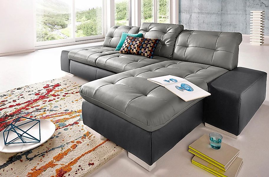 sit&more Ecksofa "Palomino L-Form", wahlweise XL oder XXL und mit Bettfunkt günstig online kaufen