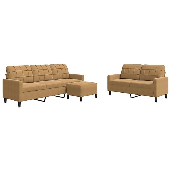 vidaXL Sofa 3-tlg. Sofagarnitur mit Kissen günstig online kaufen