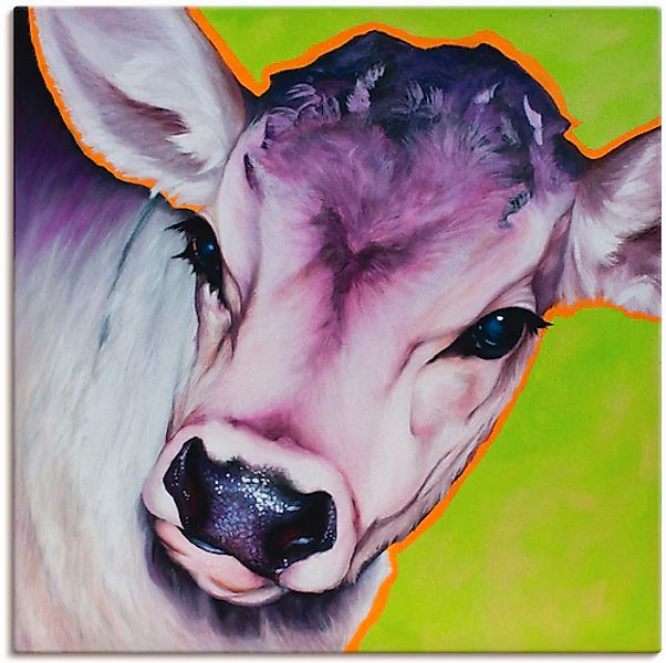 Artland Leinwandbild »Kuh Pretty Betty« Haustiere 1 Stk. tlg. auf Keilrahme günstig online kaufen