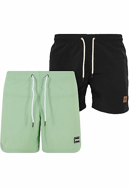 URBAN CLASSICS Badeshorts "Urban Classics Herren Block Swim Shorts 2-Pack" günstig online kaufen